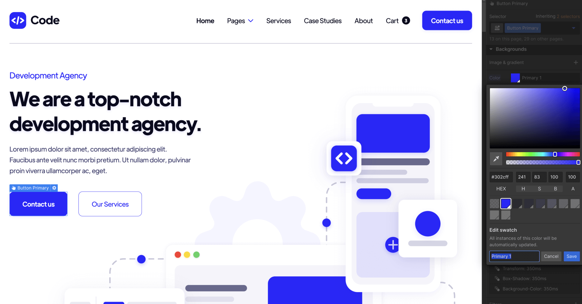 Colors - Code Webflow Template