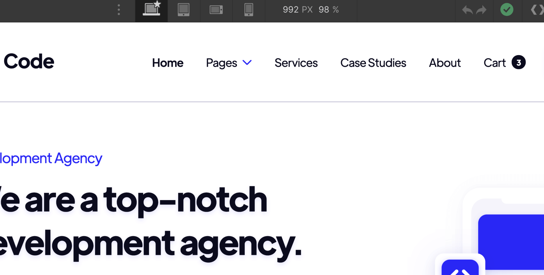 Responsive Design - Code Webflow Template
