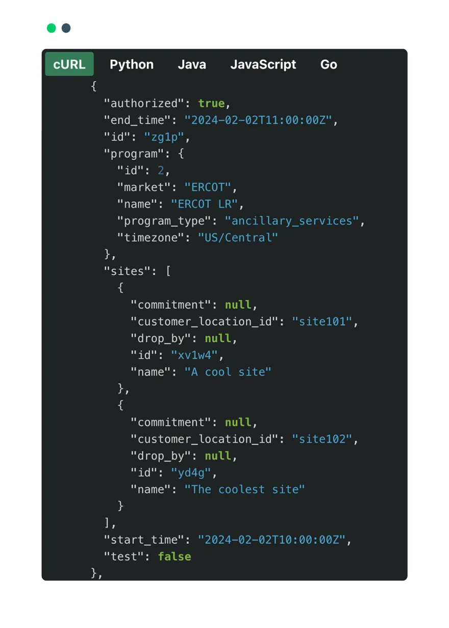 API Code