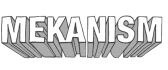 Mekanism logo in white
