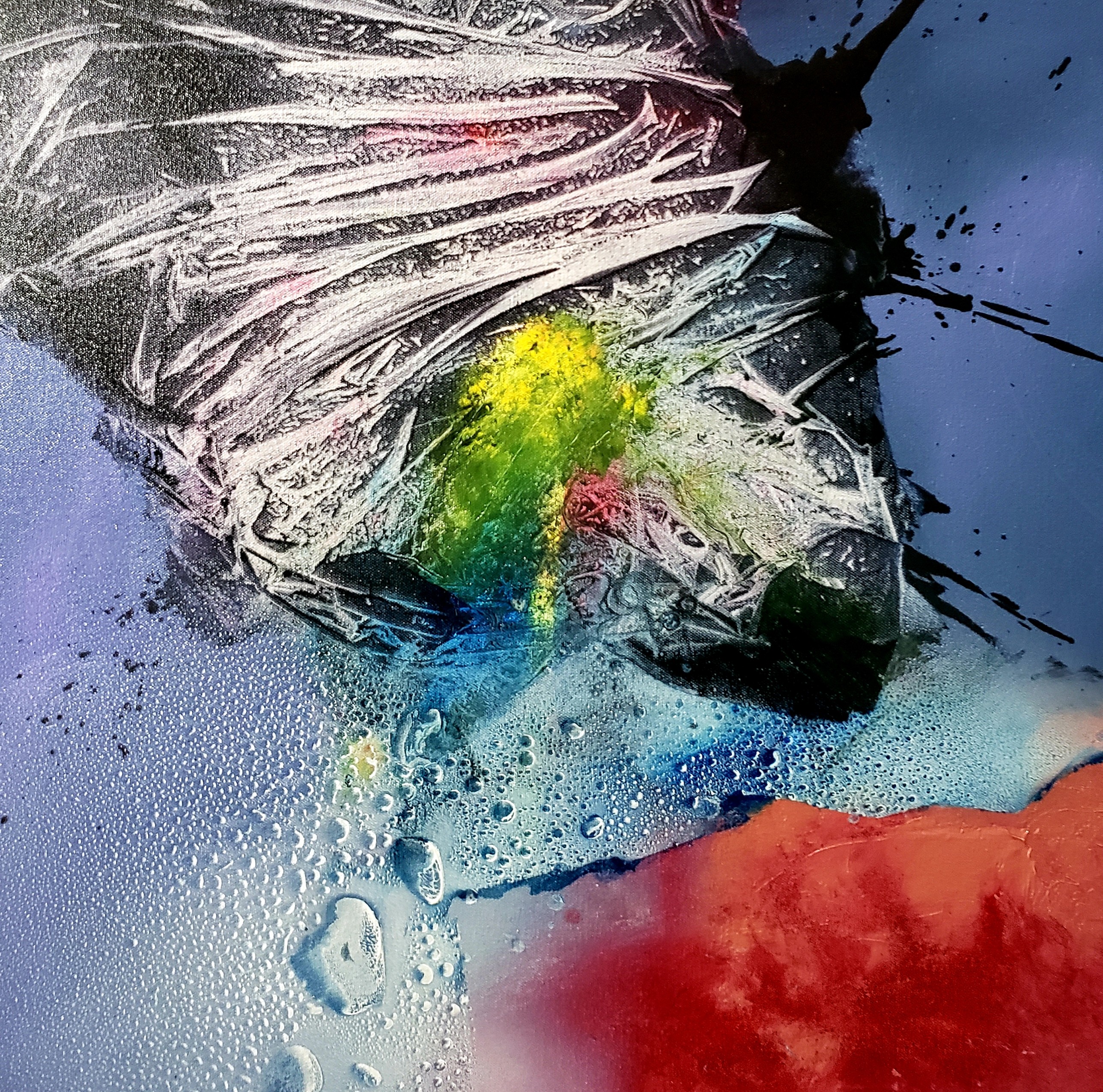 Ocean, 2019. Mixed Media on Canvas, 24 x 24 inches
