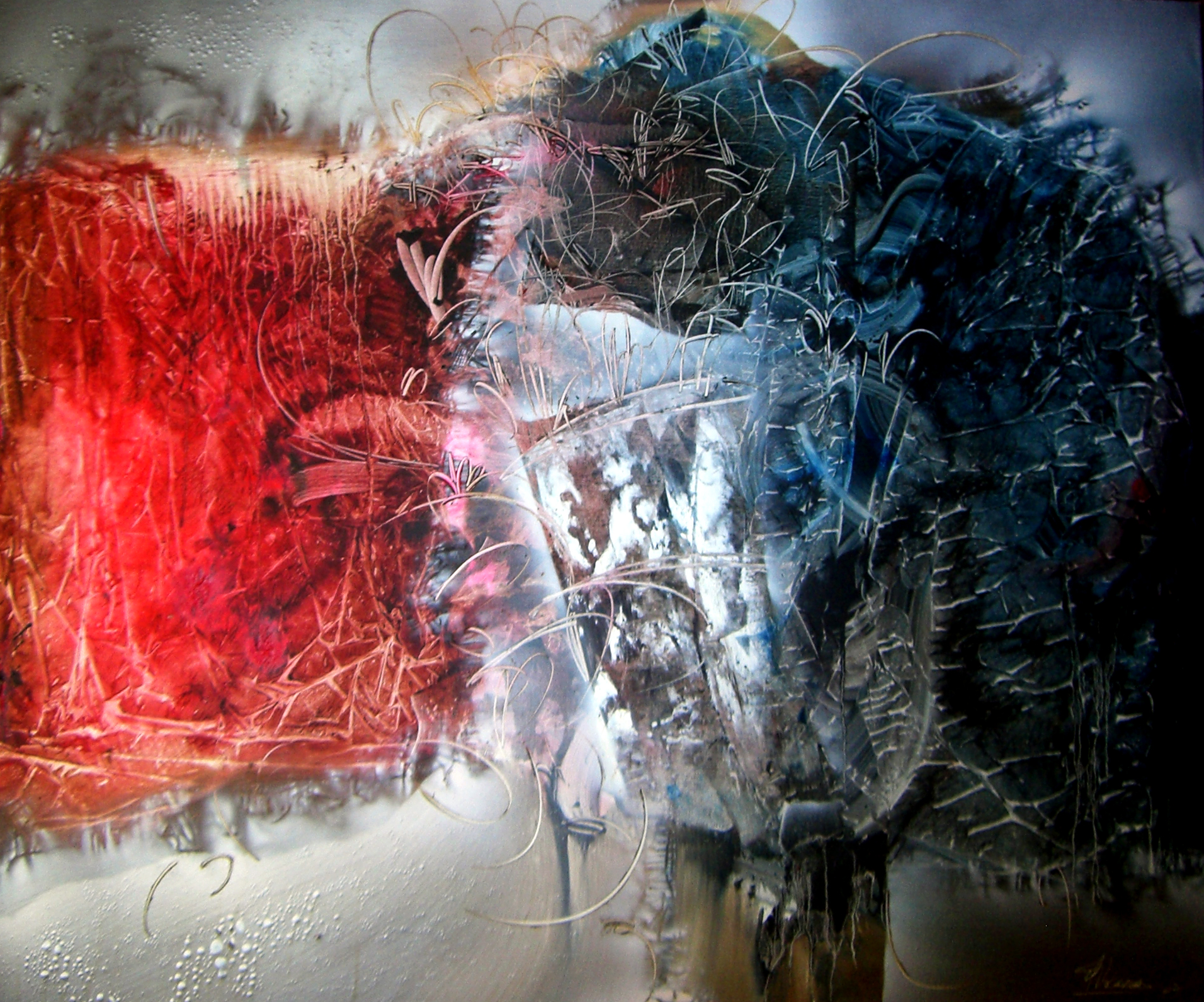 Unexpected Delight, 2006. Mixed Media on Canvas, 36 x 48 inches