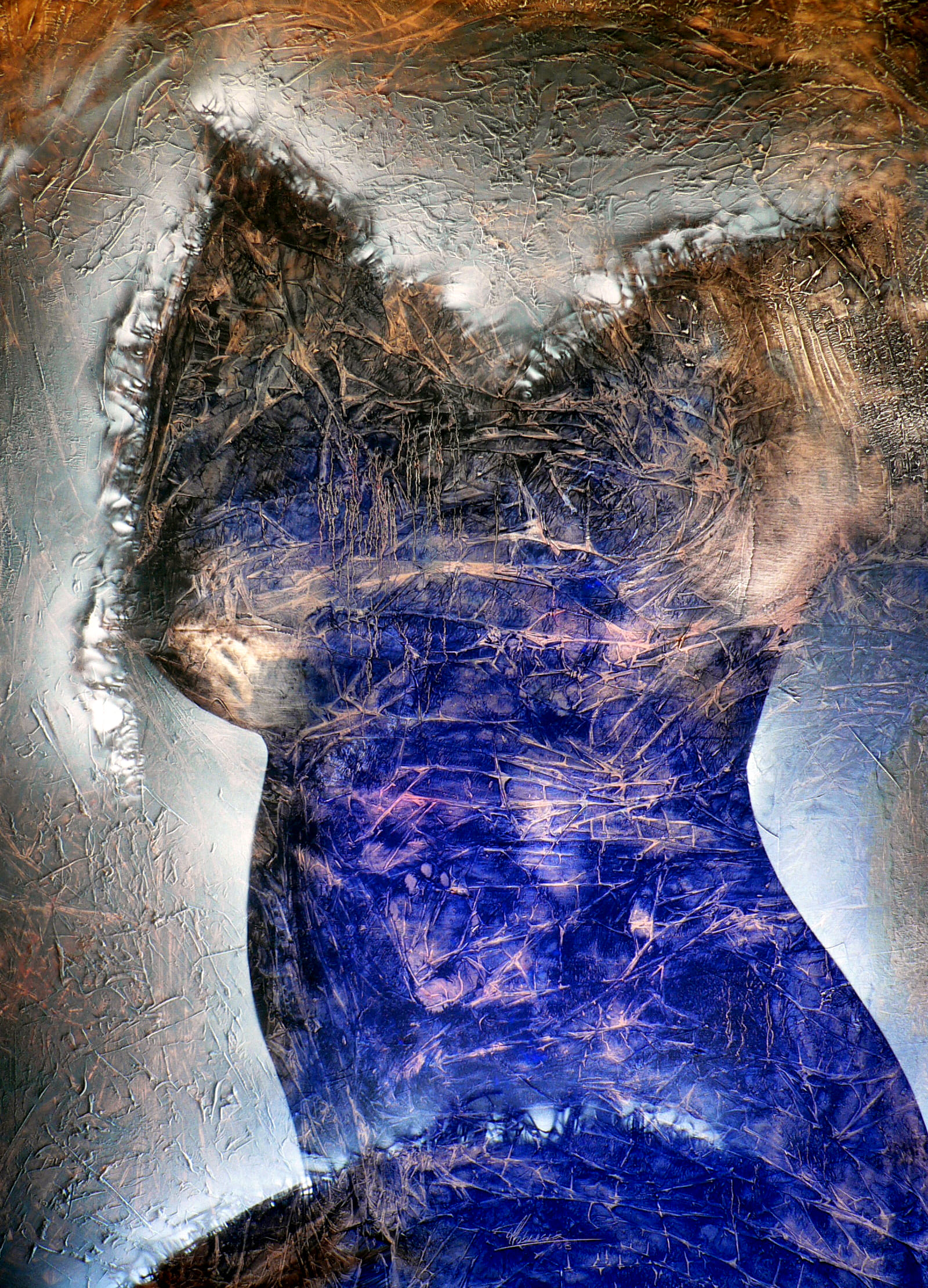 Bountiful Harvest, 2007. Mixed Media on Canvas, 78 x 56 inches