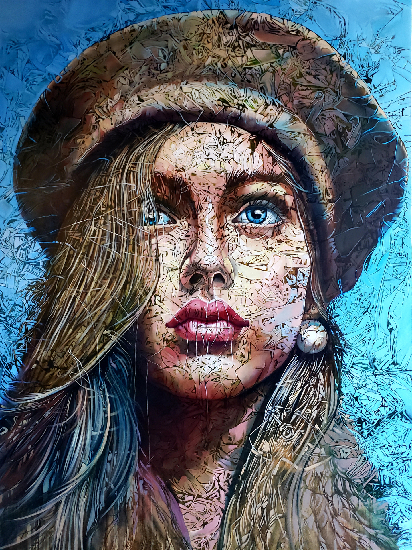 Fashion, 2019 \nOil on Linen | 78 x 56 Inches