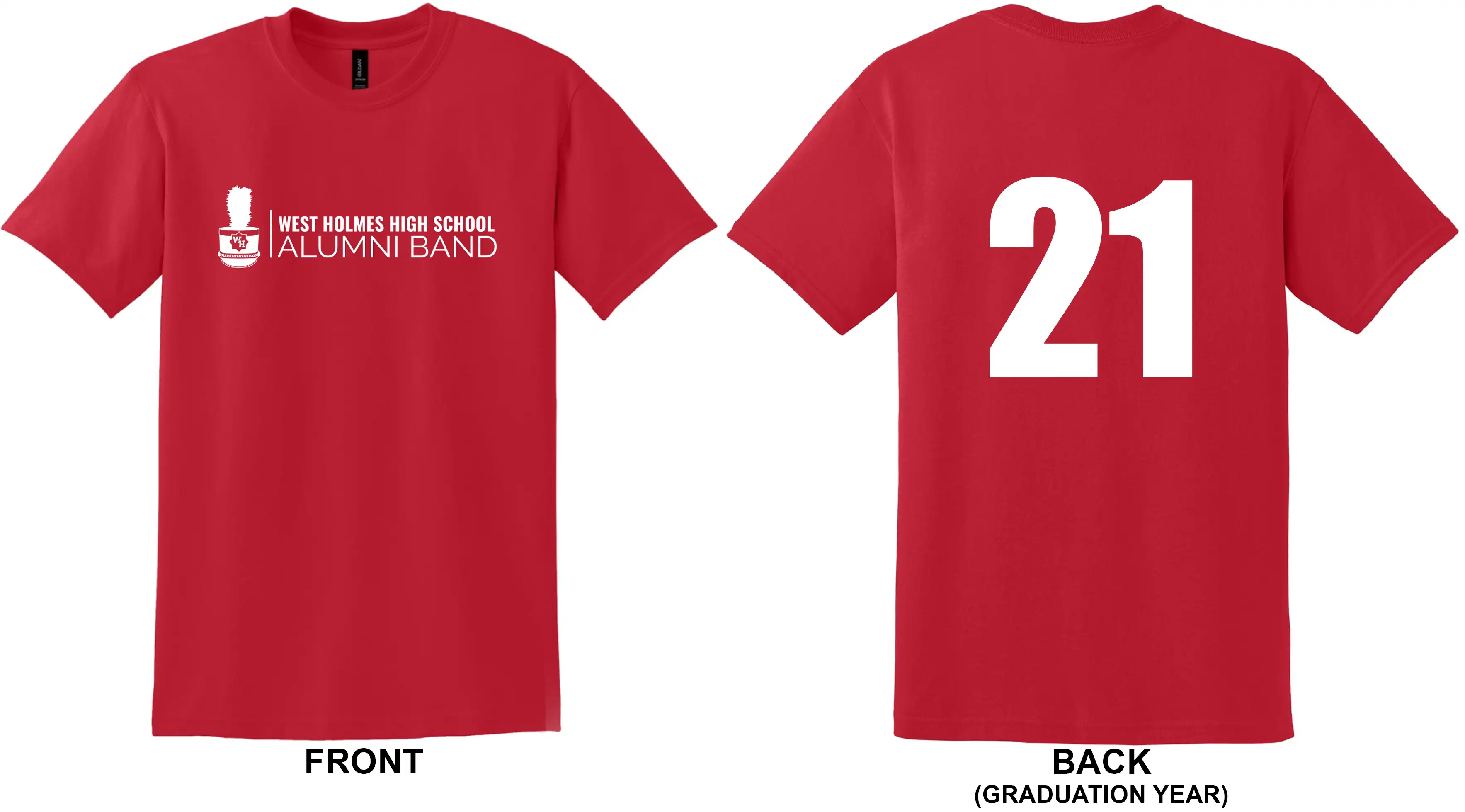 Alumni band t-shirts