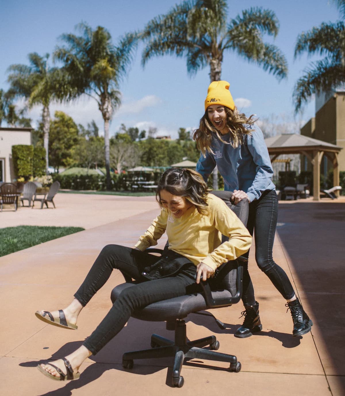 Friends hanging out