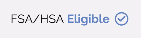FSA and HSA savings account elegible button for telemedicine GLP medical weight loss 