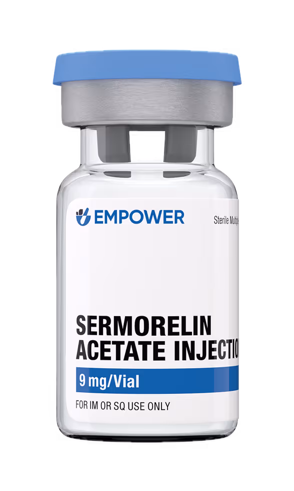 Sermorelin injectable growth hormone medication peptide for sale compounded prescription