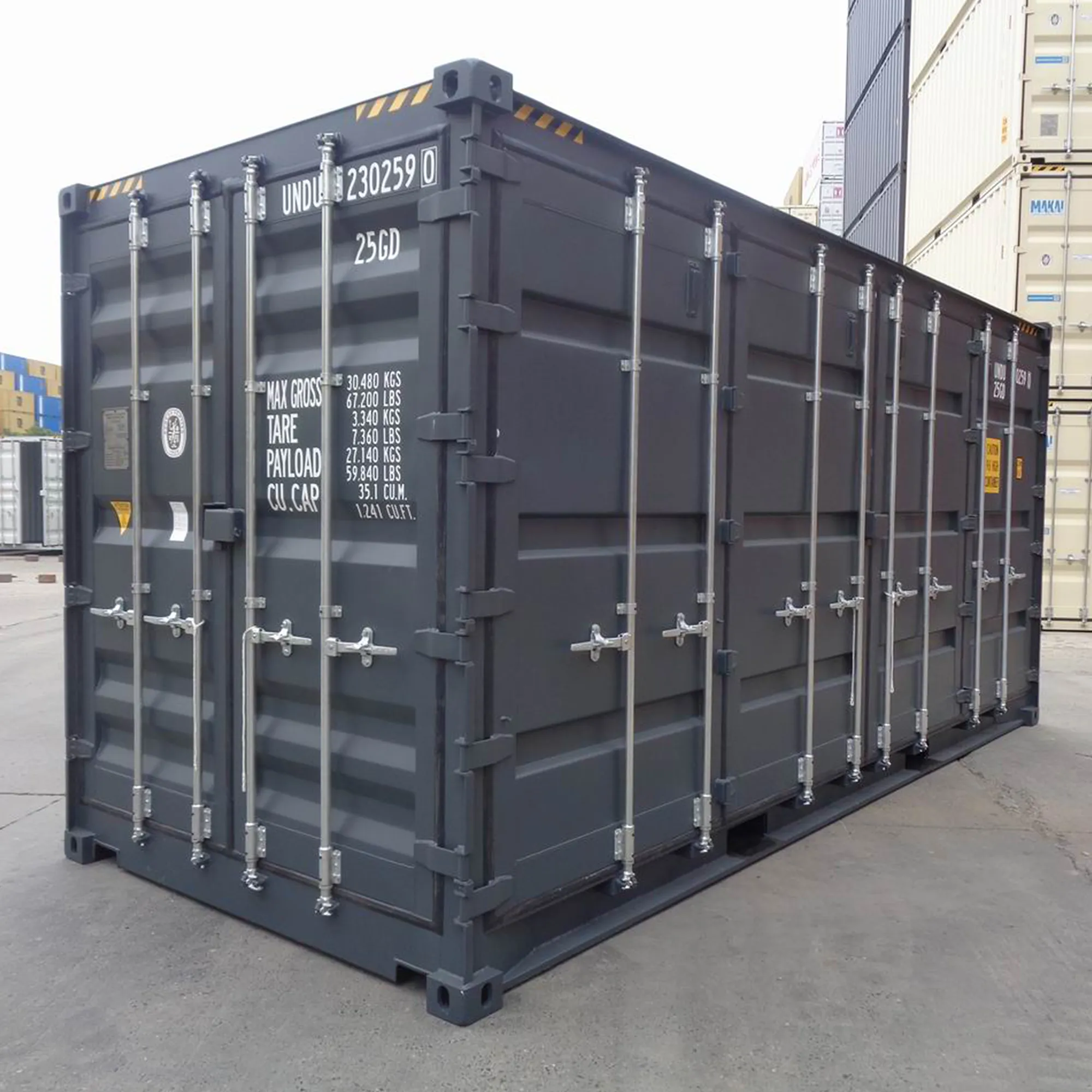 20 foot high cube side door