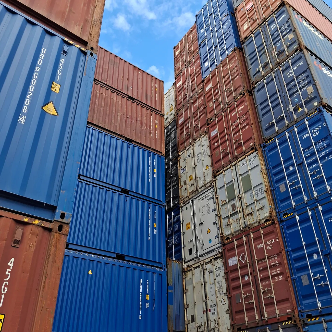 Gebrauchter Container 20 Fuß grün