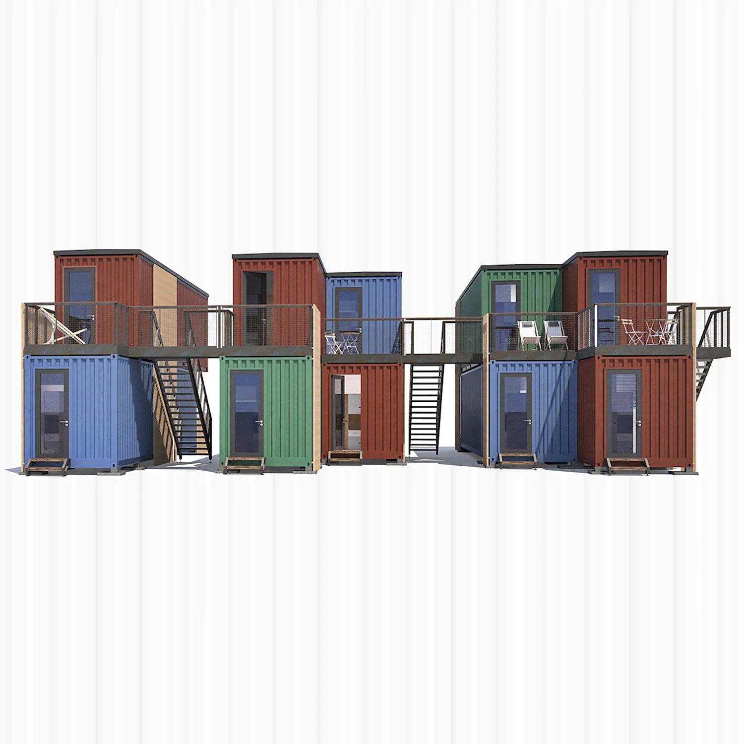 Wohncontainer, Anlagencontainer, Wohnsiedlung