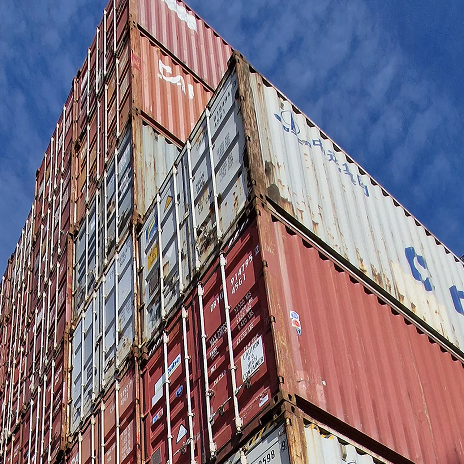 Gebrauchter Container 20 Fuß grün