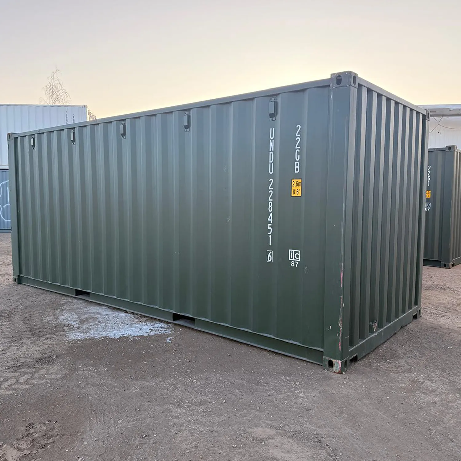 20 Fuß Seecontainer Flaschengrün