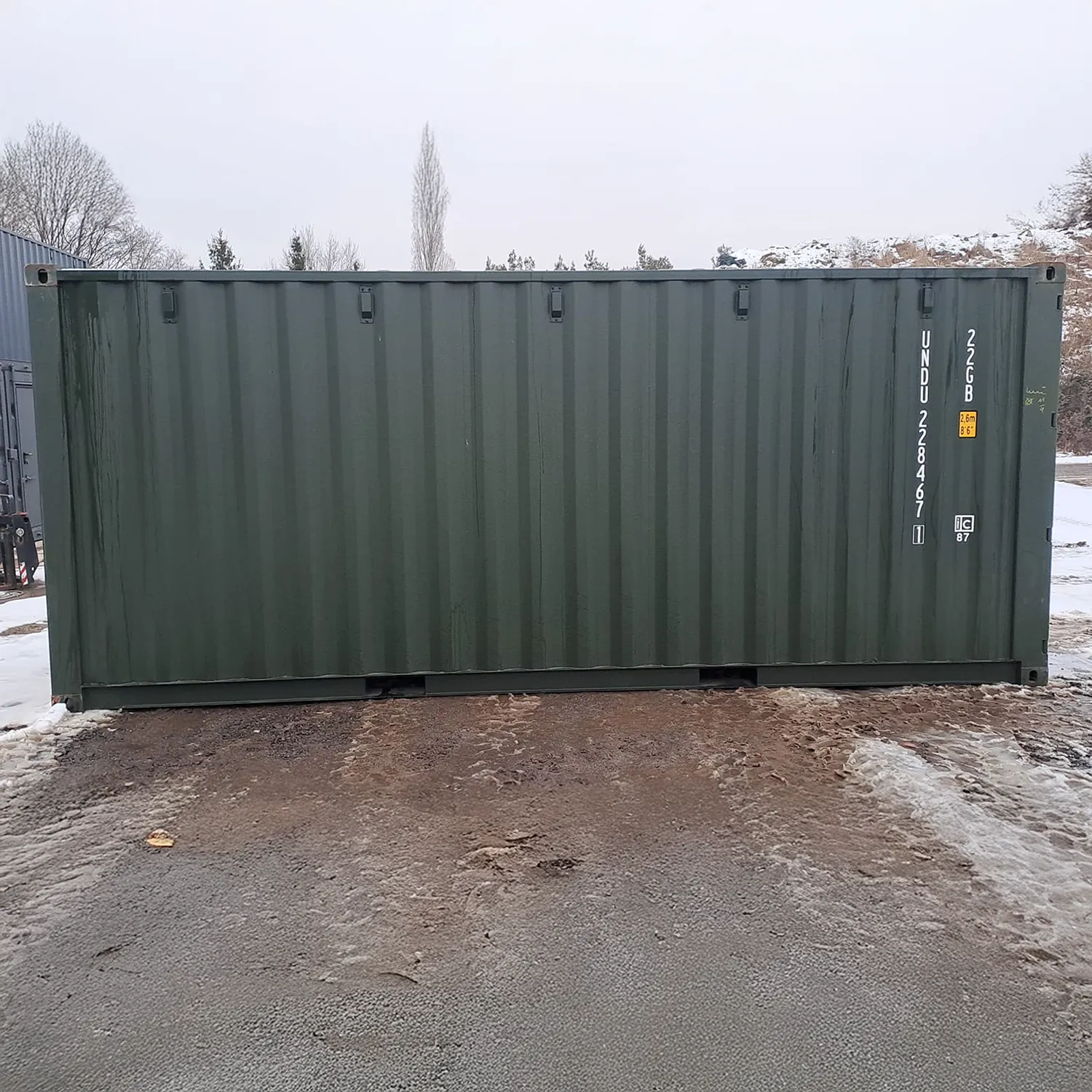 20 Fuß Seecontainer Flaschengrün