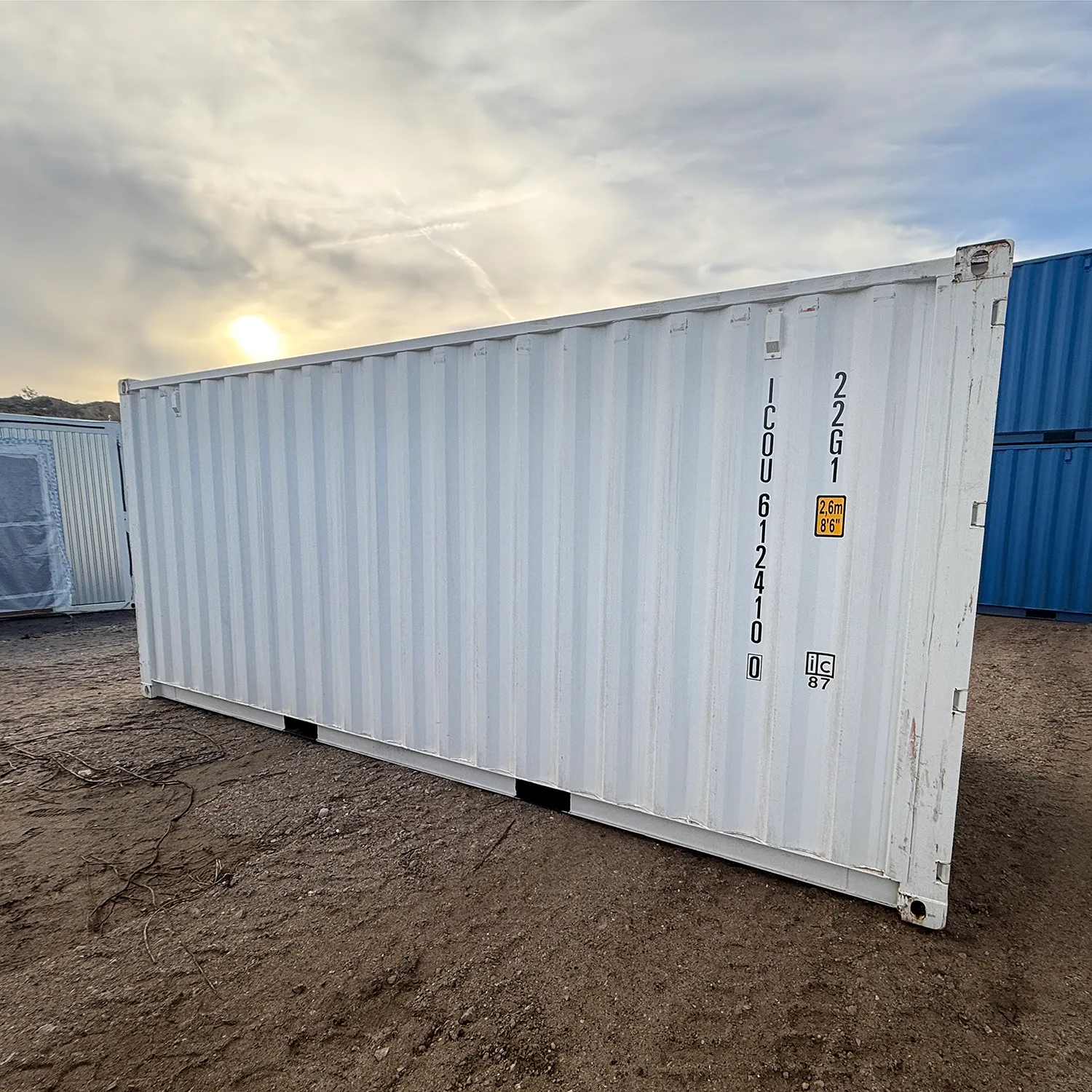 20 Fuß Seecontainer Reinweiß