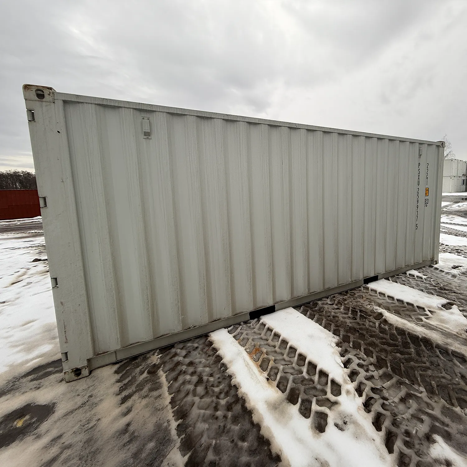 20 Fuß Seecontainer Lichtgrau