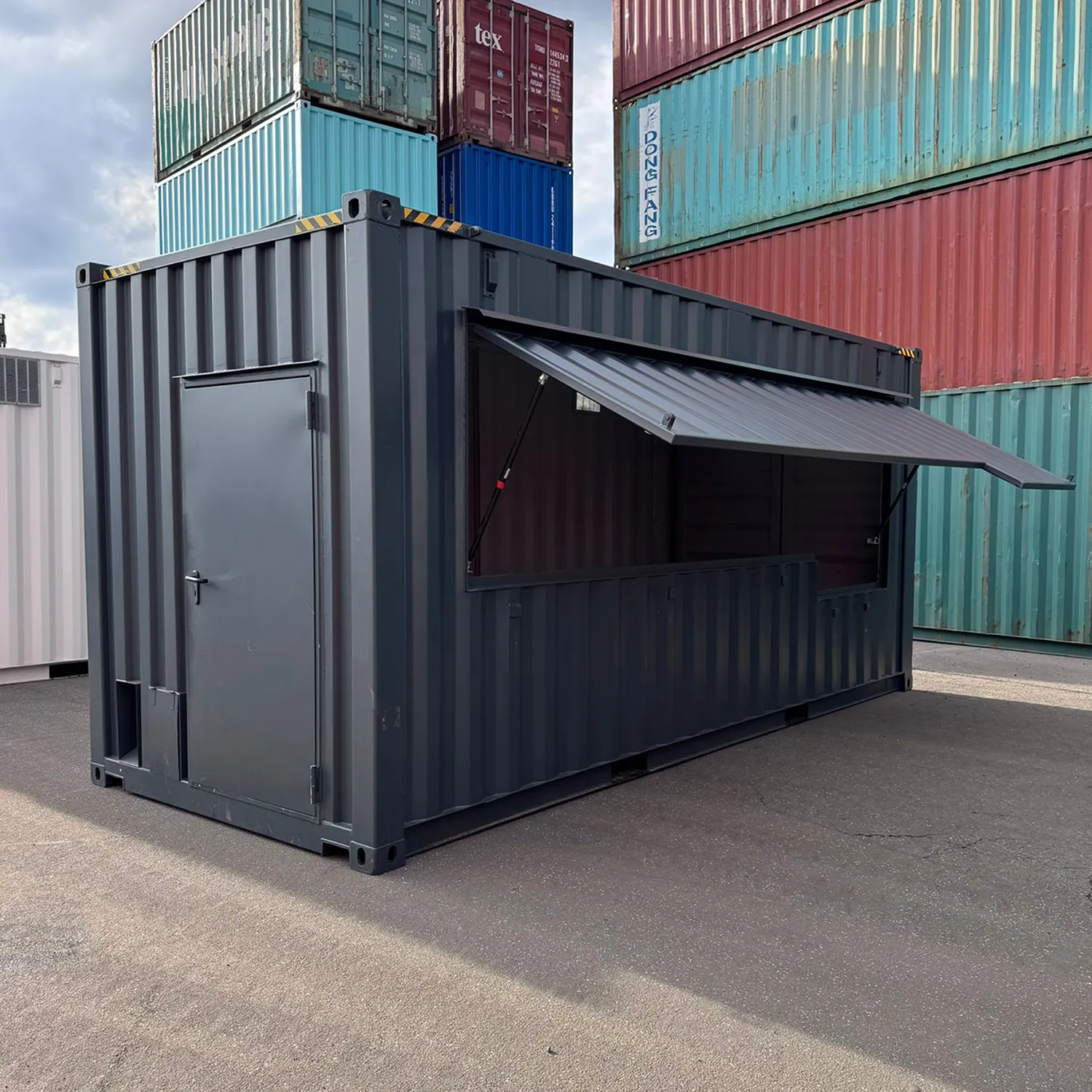 20 Fuß Barcontainer mit Klappe