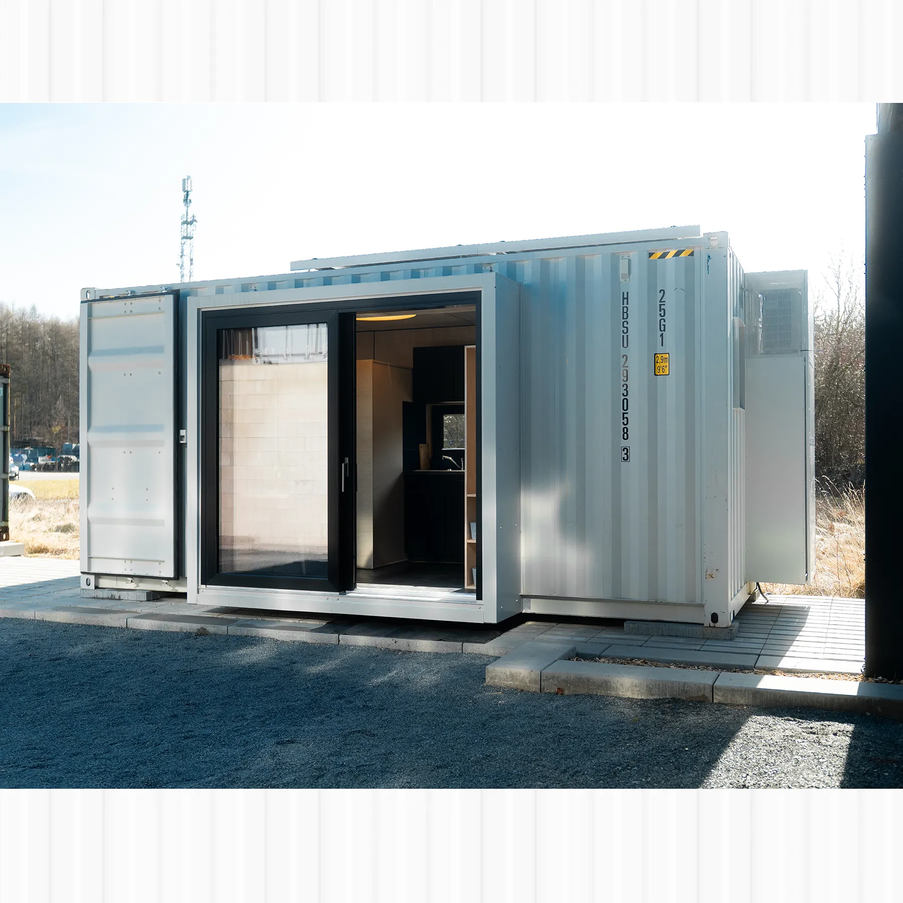 20 Fuß/ 16 m2 Container Tinyhouse von Mein Lagerraum3 mit Solarpanel