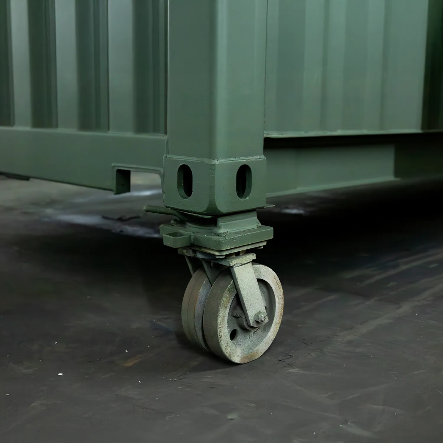 Container Sonderbau Schwerlastrollen