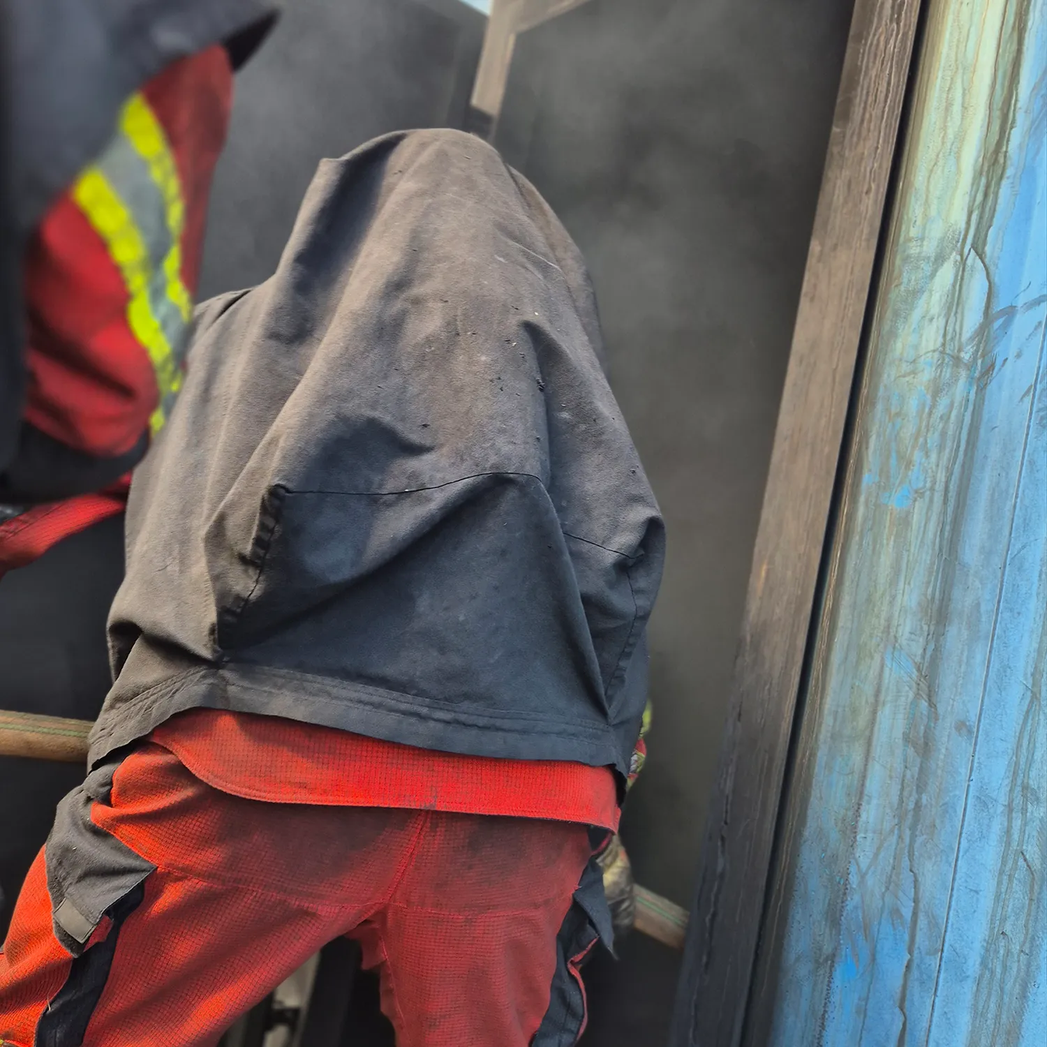 Brandsimulationsanlage im Container, Feuerwehrausbildung