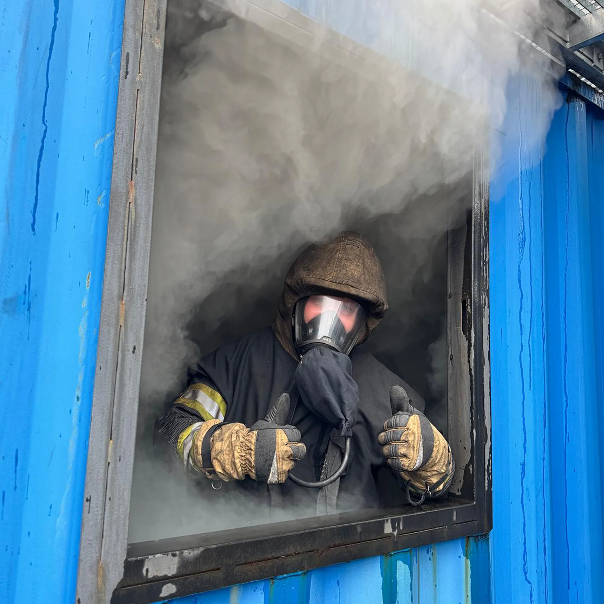 Brandsimulationsanlage im Container, Feuerwehrausbildung, Containersonderbau