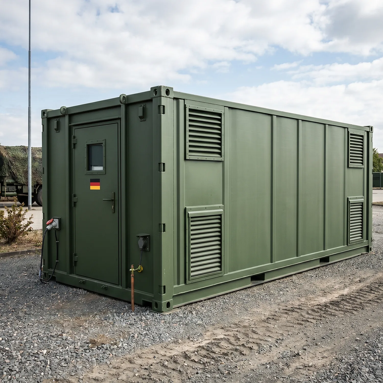 Militärcontainer auf ISO Basis