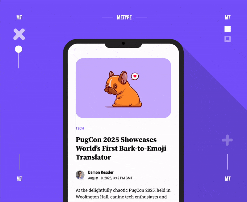 Metype Product Animation