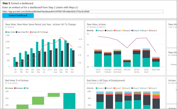 embedded analytics tools that don't use iframes: power bi embedded