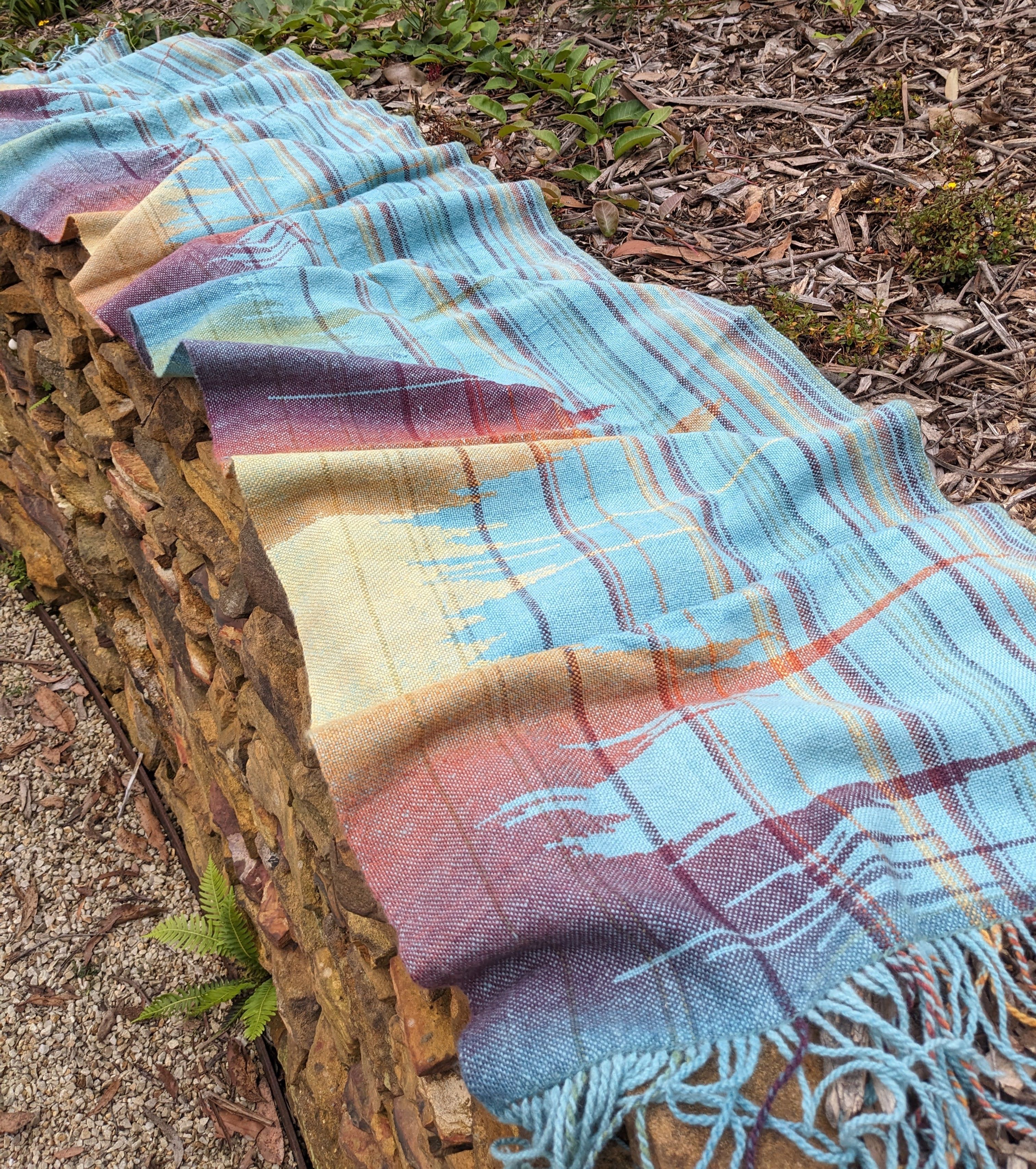 The outcome of a year exploring weaving with handspun yarns