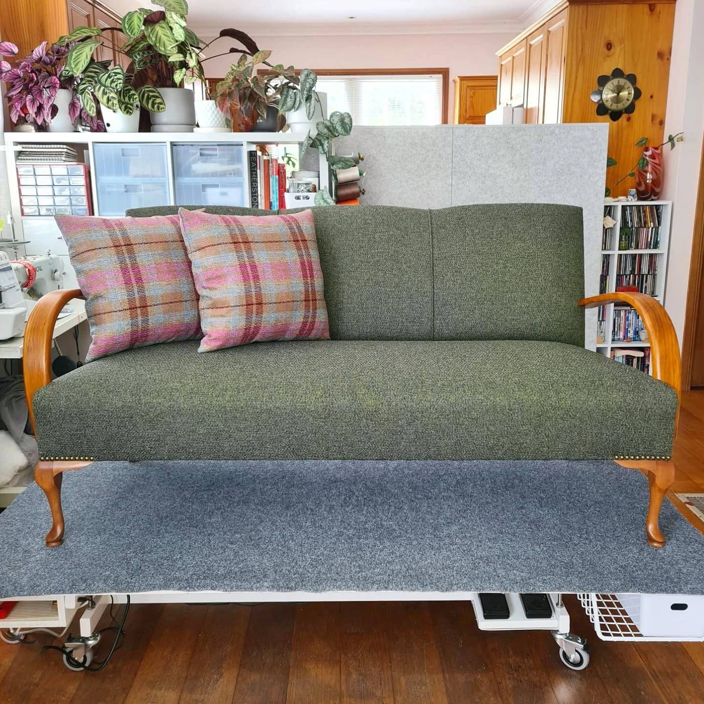 Camelback sofa restoration