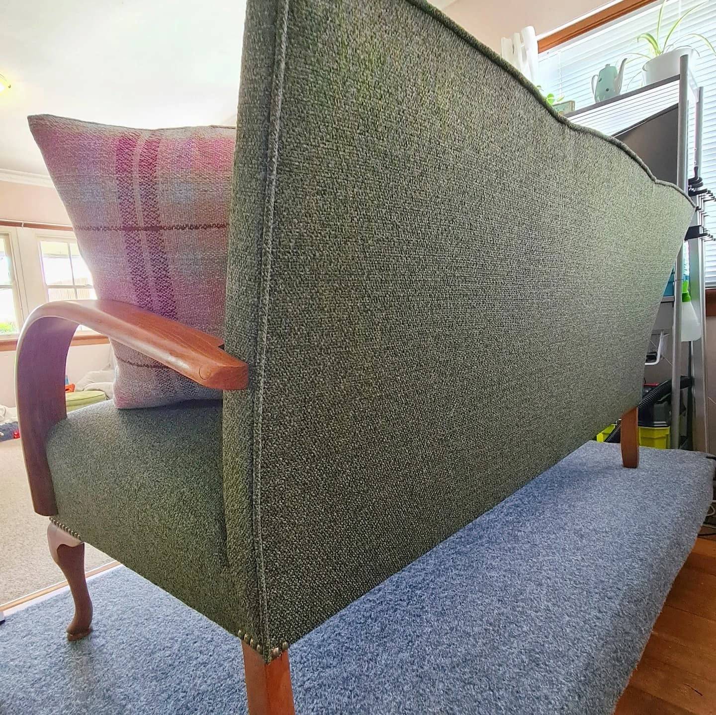 Camelback sofa restoration