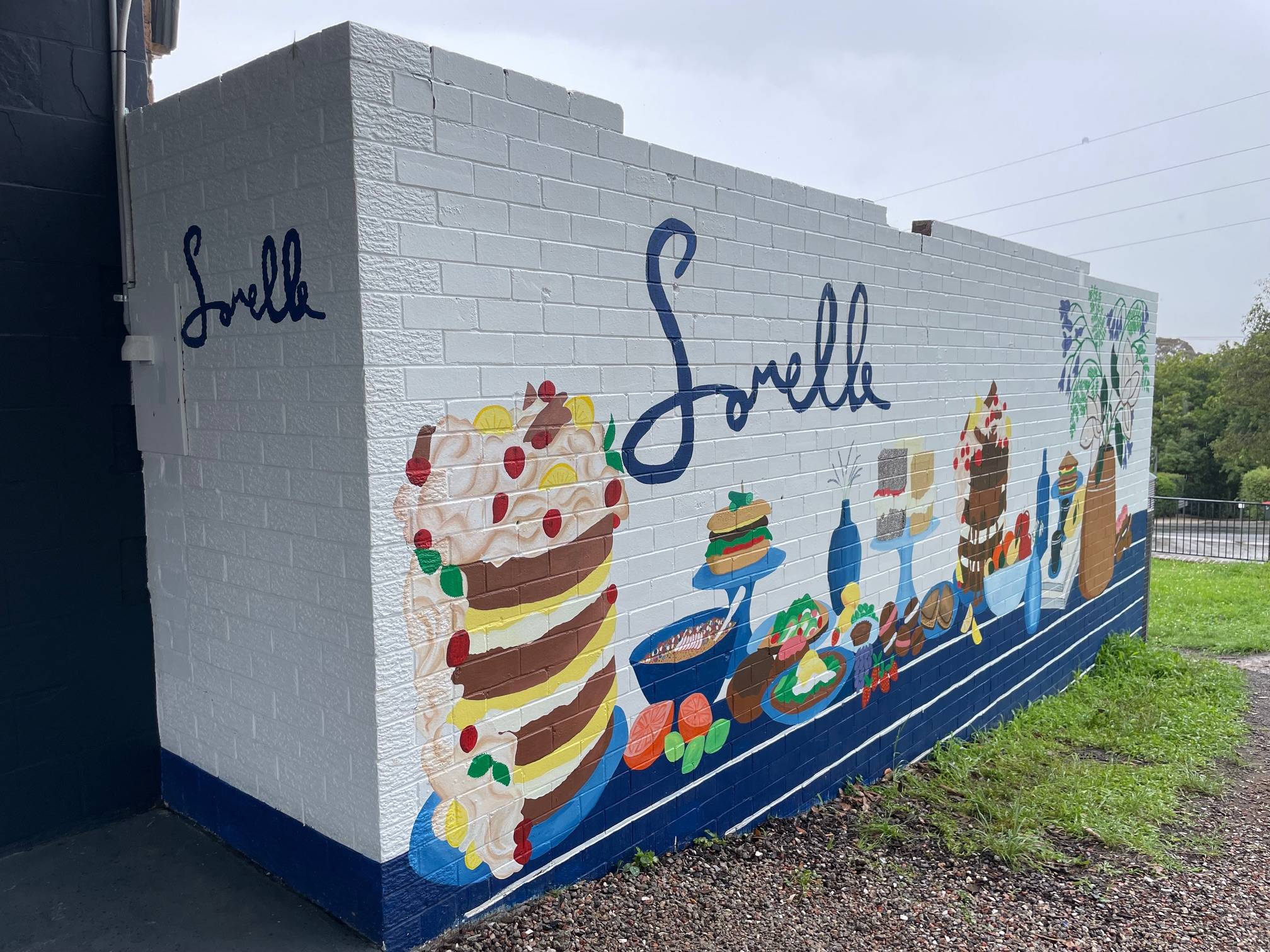 Gazin’ at the Grazing Table - Mural in Blaxland