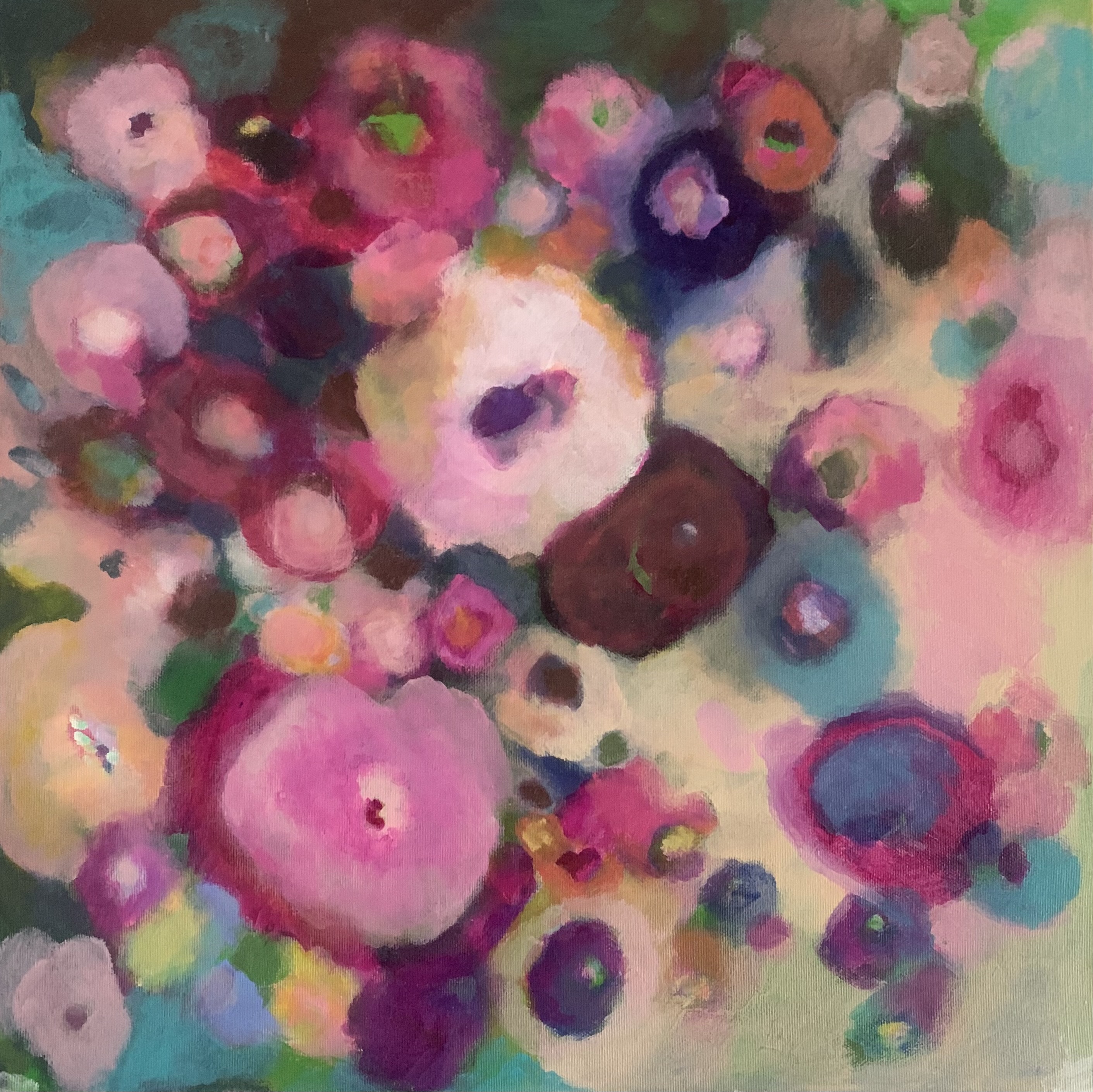 Nebel Blüte 50x50 cm