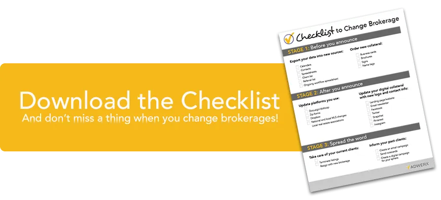 Checklist to change real estate brokerages download free
