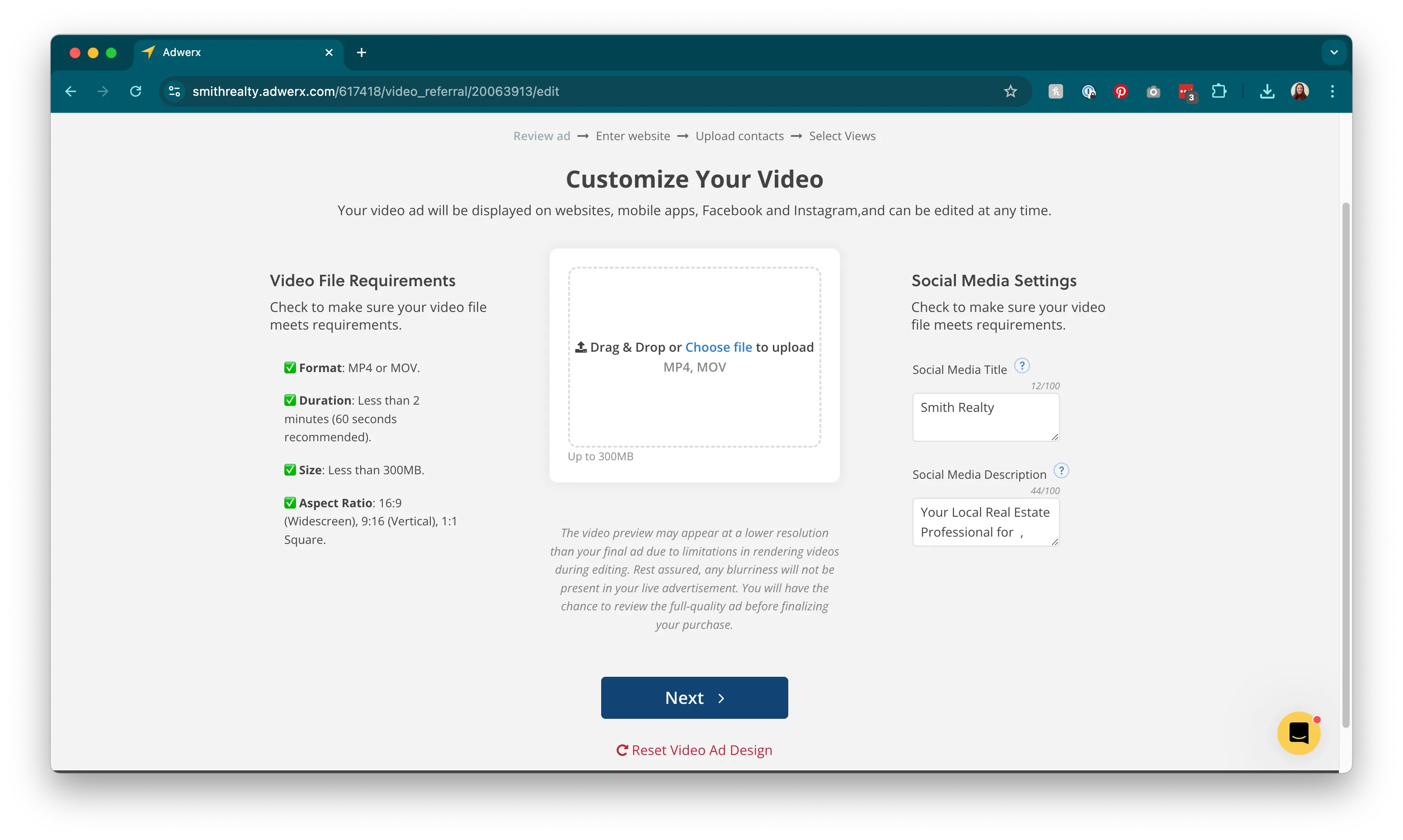 video ad builder
