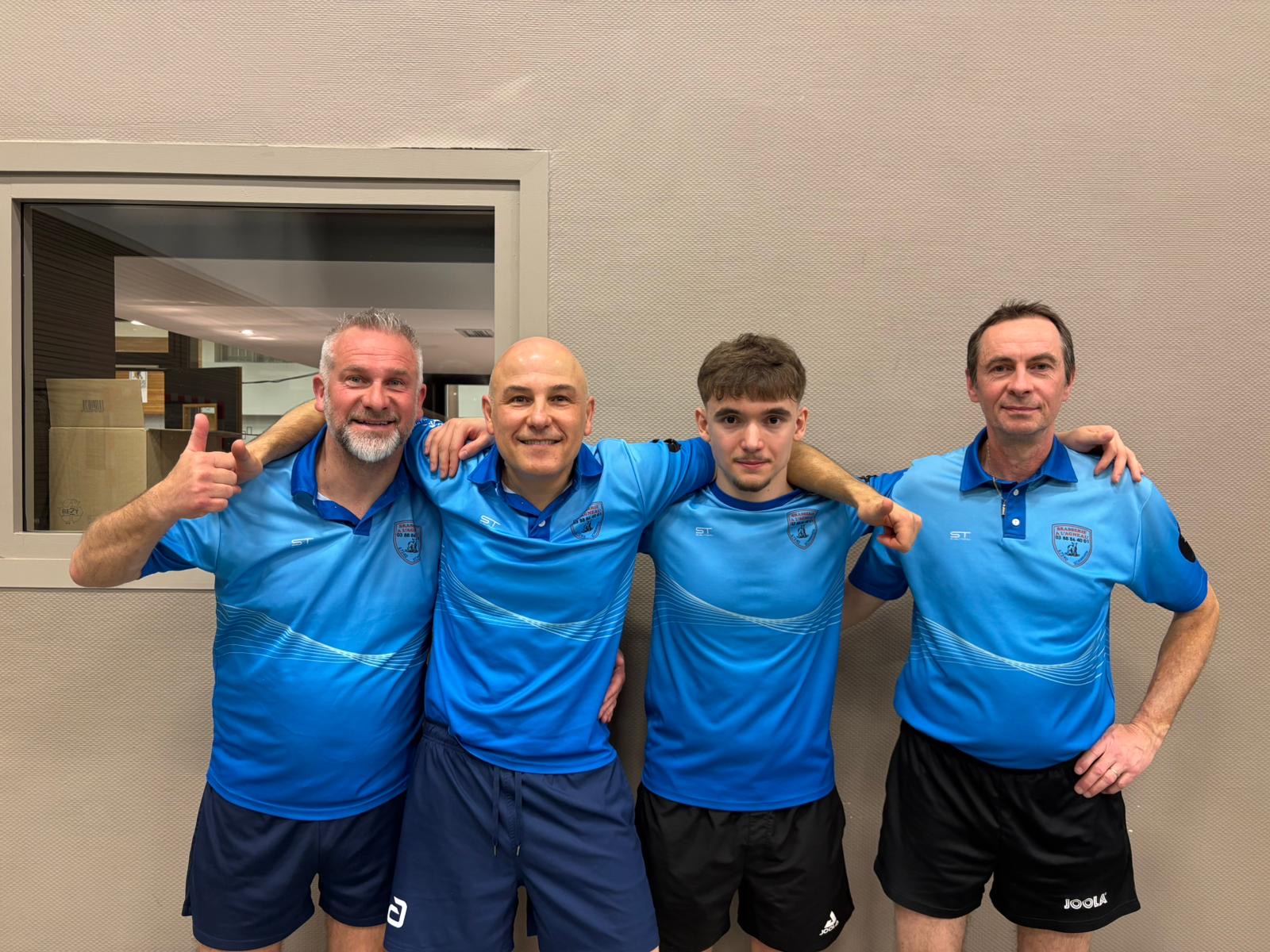 Les pongistes satisfaits...les basketteurs victorieux