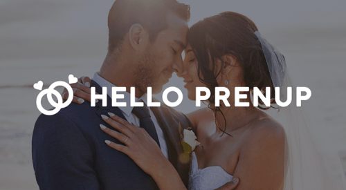 Hello Prenup graphic