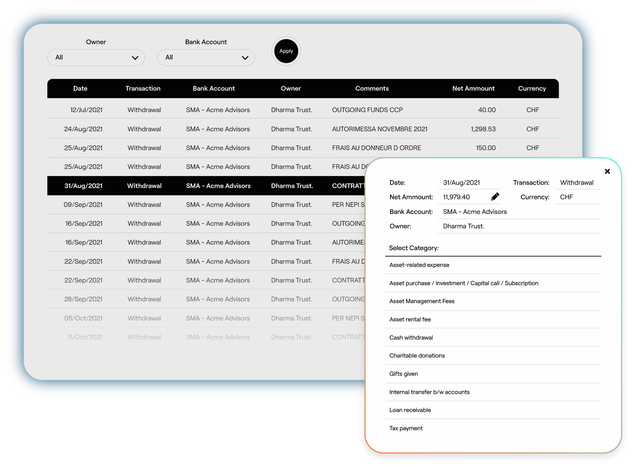 Cash Management Registry | Masttro | Track and Classify Every Cash ...