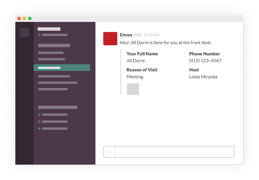 Visitor & guest notification system | Envoy