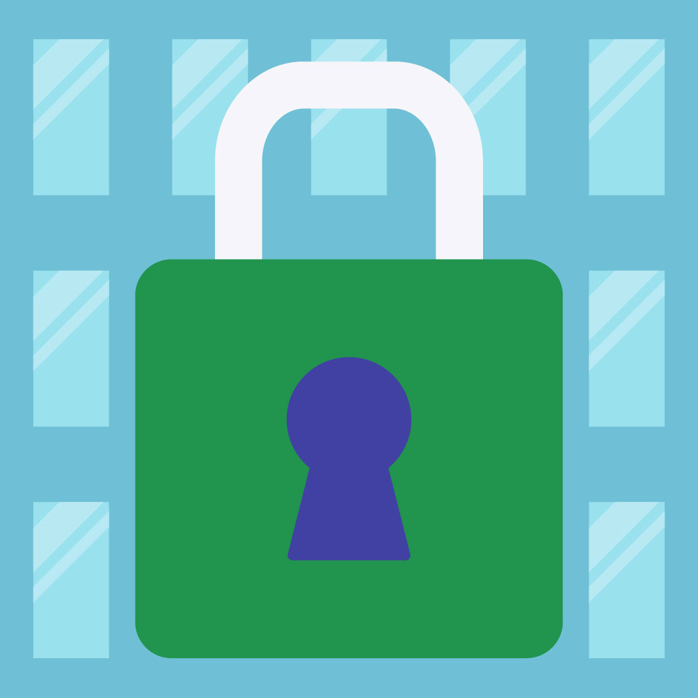 Illustration of a padlock