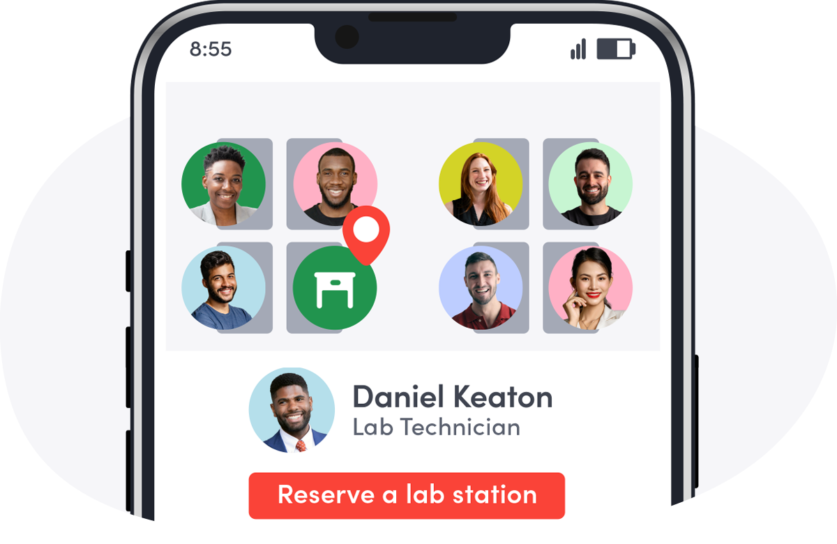 Envoy mobile application - Reserve a lab station