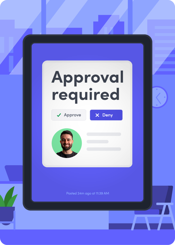 Visitor approval required