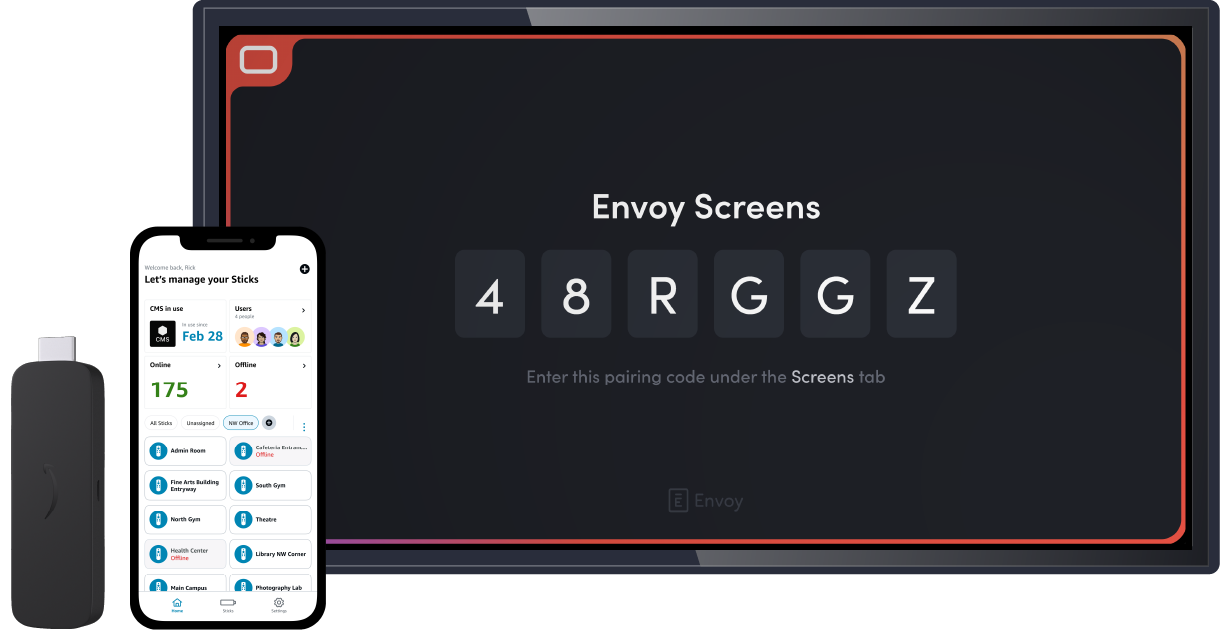 Envoy Screens setup with Amazon