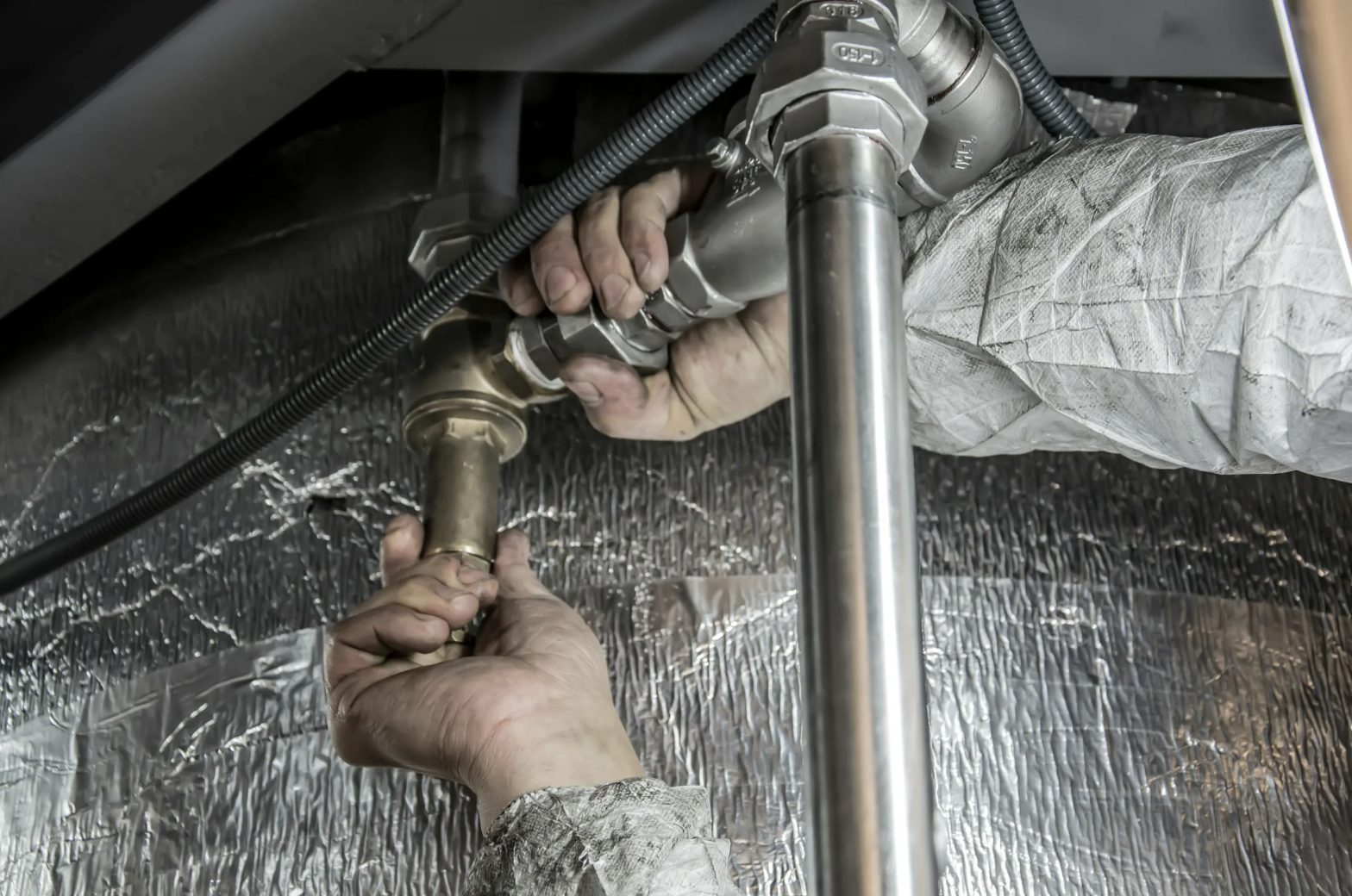 Plumber performs routine maintenance to keep your plumbing system in top condition.