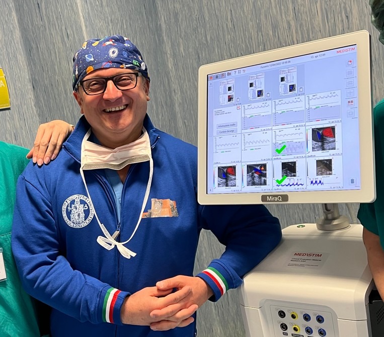 Professor Troisi with MiraQ