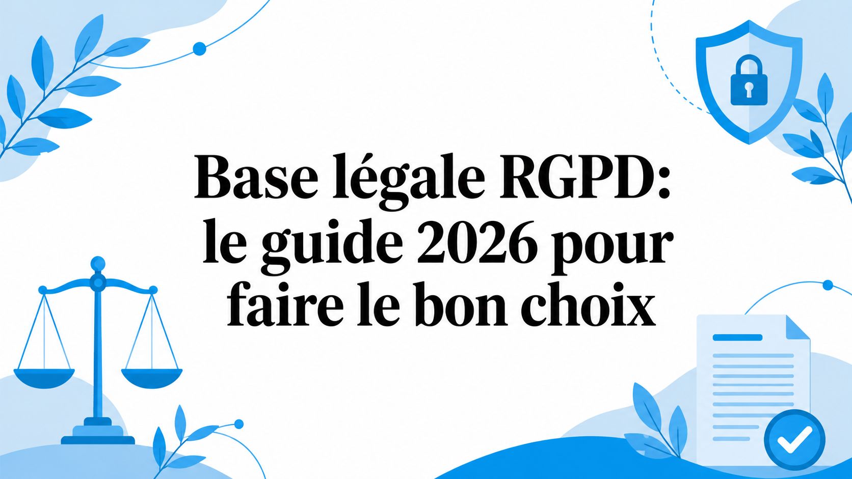 Base légale RGPD: le guide 2026 pour faire le bon choix