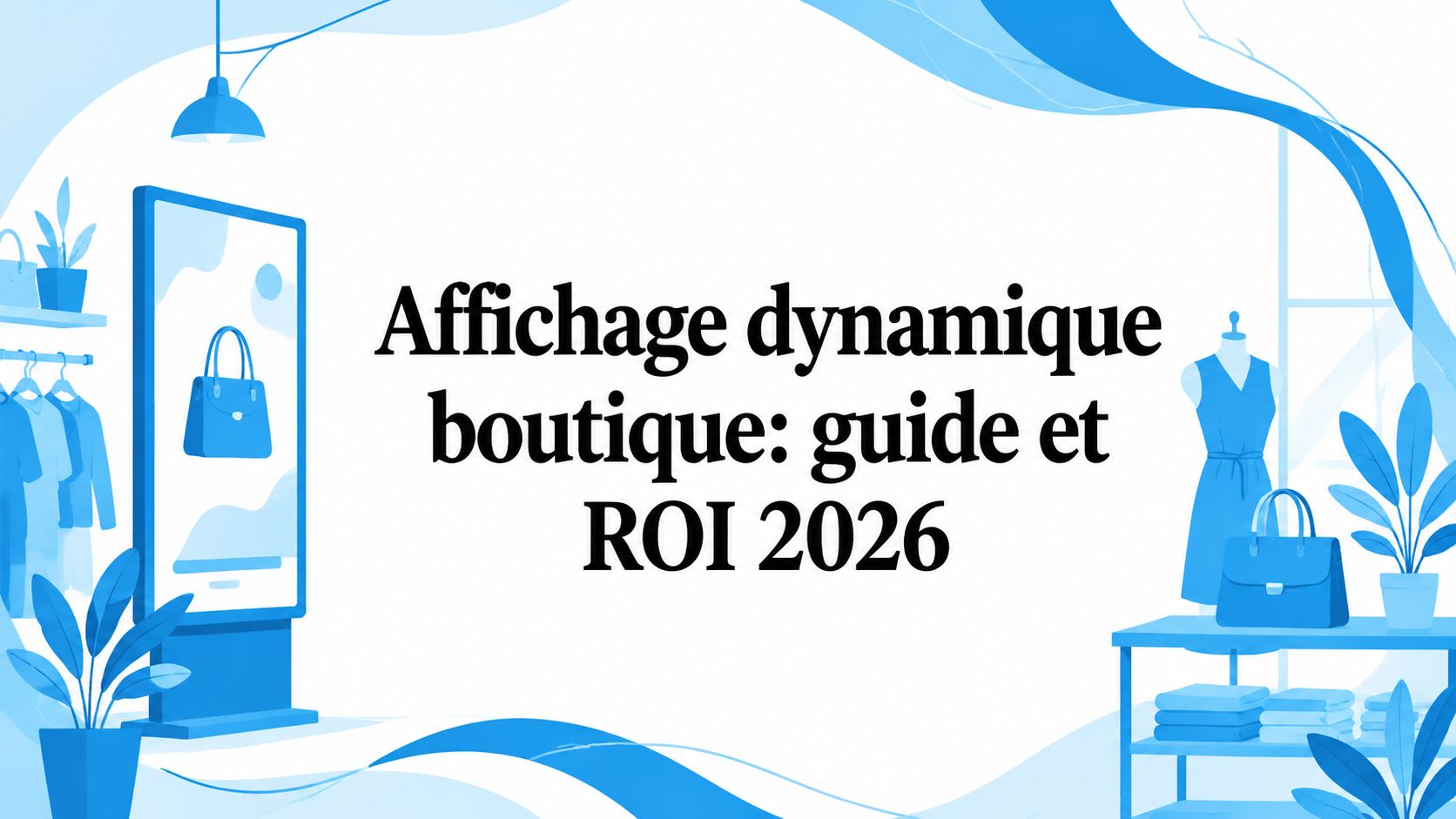 Affichage dynamique boutique: guide et ROI 2026