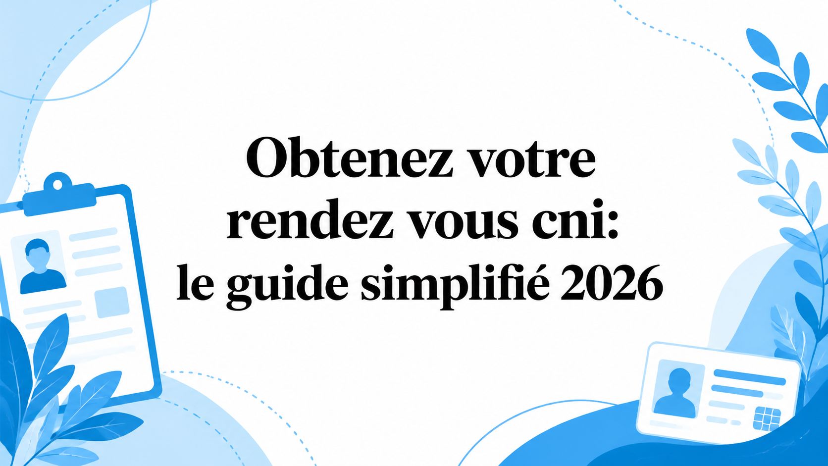 Obtenez votre rendez vous cni: le guide simplifié 2026