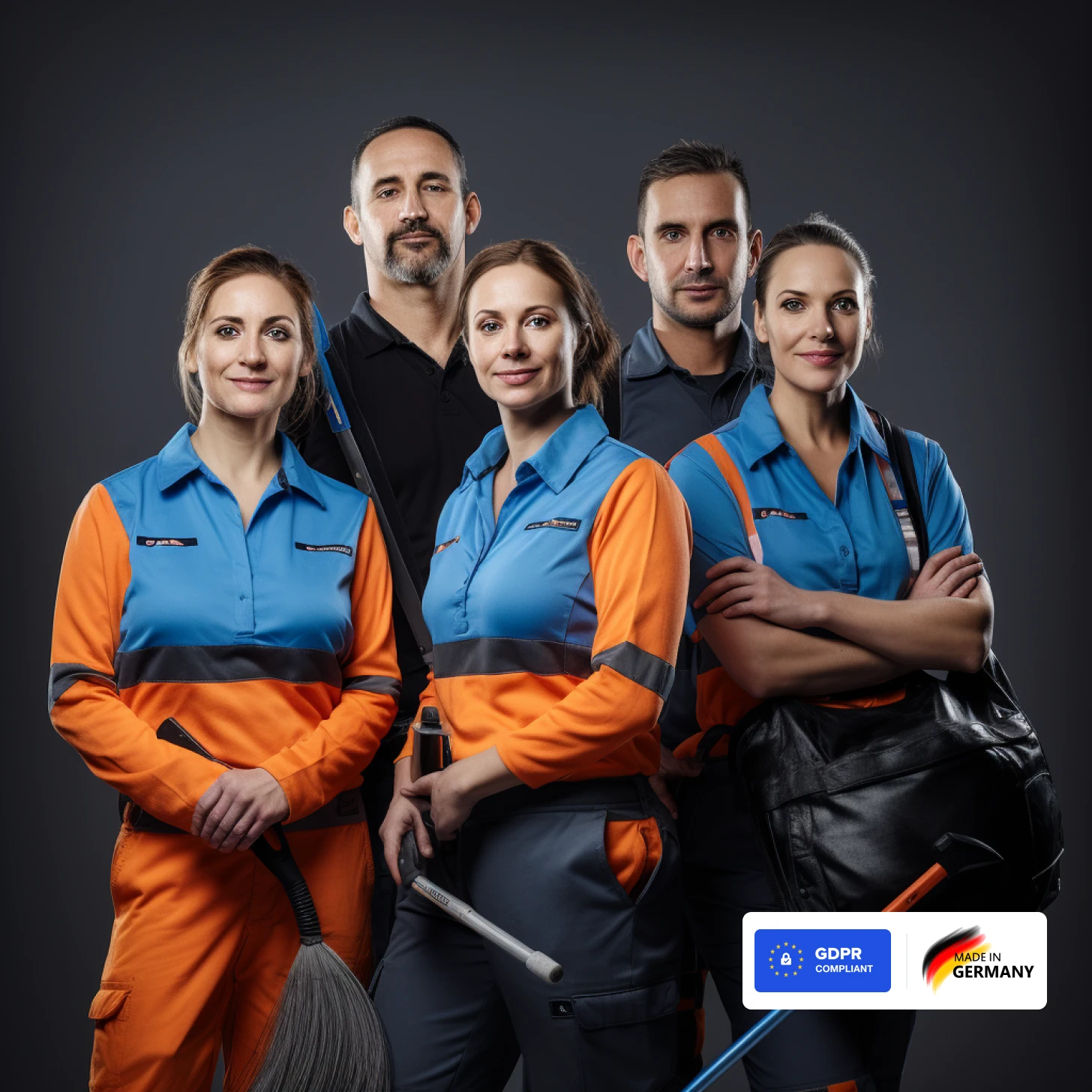 Cleaning service team