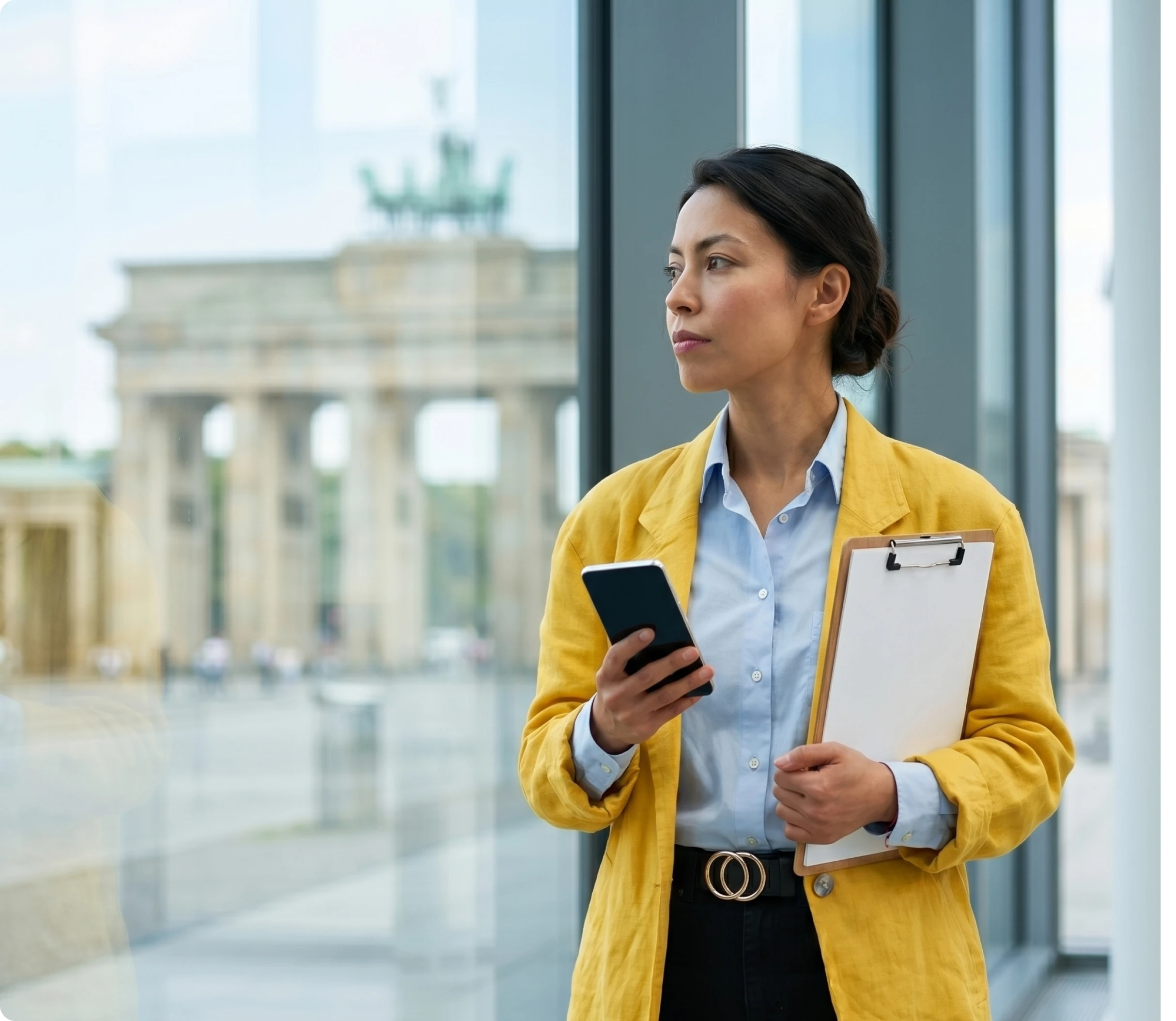 KI-Telefonassistent von einer Frau in Berlin